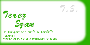 terez szam business card